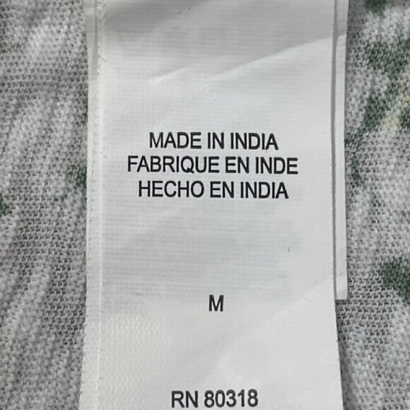 LUCKY BRAND Floral Tie Neck Top - Size Medium - Picture 7 of 9